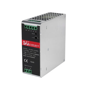 Rail-mount switch mode power supply, 15W~1200W; 75W, 120W, 150W, 240W, 350W, 480W, 960W, 1200W.