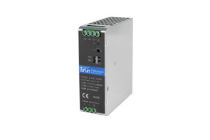 Guide rail switching power supply 240W contains PFC function and adopts 108℃ long-life electrolytic capacitor.